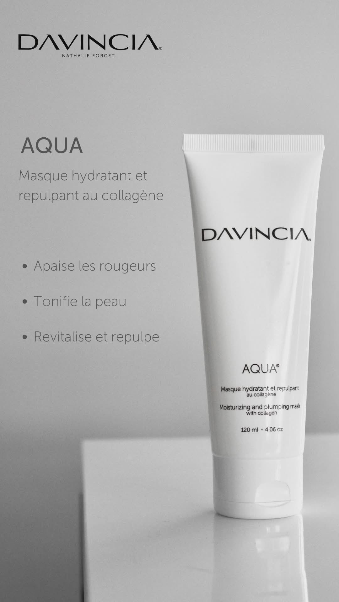 💦 AQUA™ – Masque Hydratant & Repulpant au Collagène