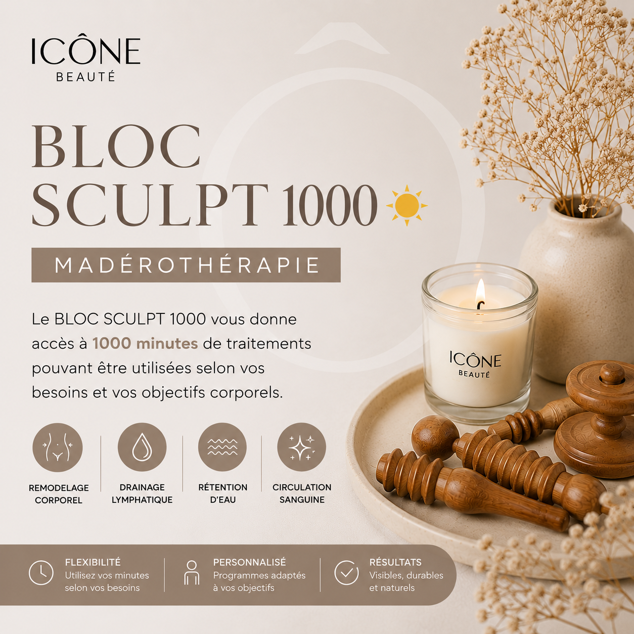 BLOC SCULPT 500 / 1000  minutes ☀️ * madérotherapie *