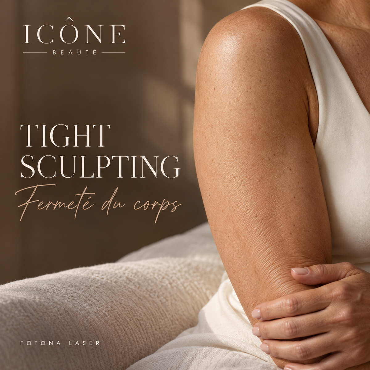 Visuel illustratif généré — Icône Beauté, TIGHT SCULPTING : Fermeté du corps.