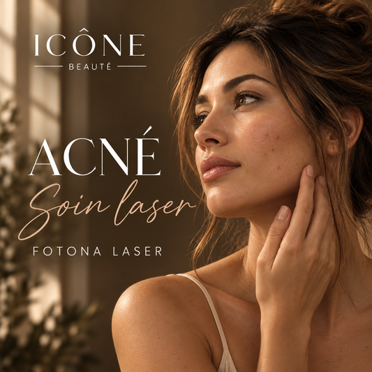 Visuel illustratif Icône Beauté — ACNÉ : Soin laser.