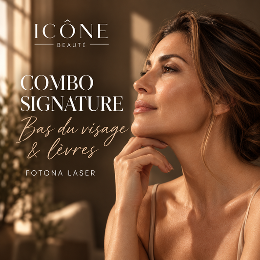 Visuel illustratif Icône Beauté — COMBO SIGNATURE : Bas du visage & lèvres.